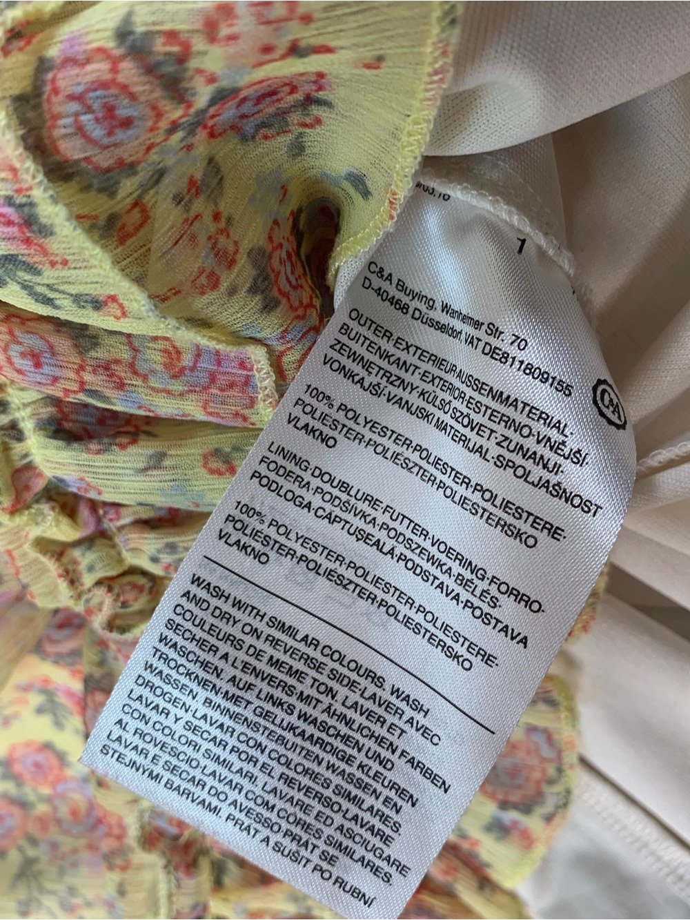 ClockHouse ' Yellow Floral Ruffle Off-Shoulder Dress - Picture 5 of 13